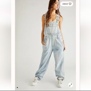 Boyish Slouchy Fit Denim Overalls